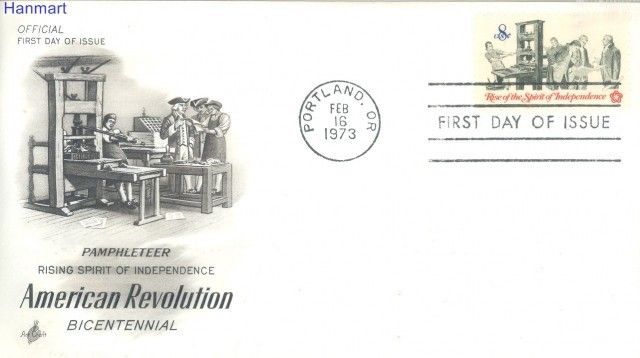 Znaczek USA 1973 FDC