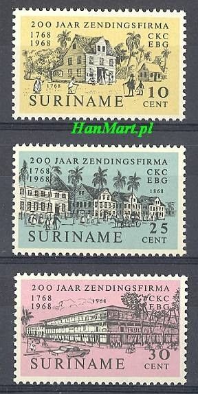 Znaczek Surinam 1968 Mi 542-544 Czyste **