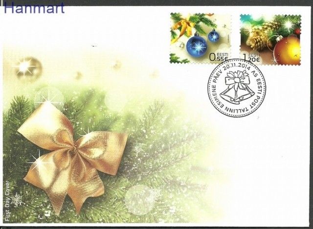 Znaczek Estonia 2014 Mi 812-813 FDC