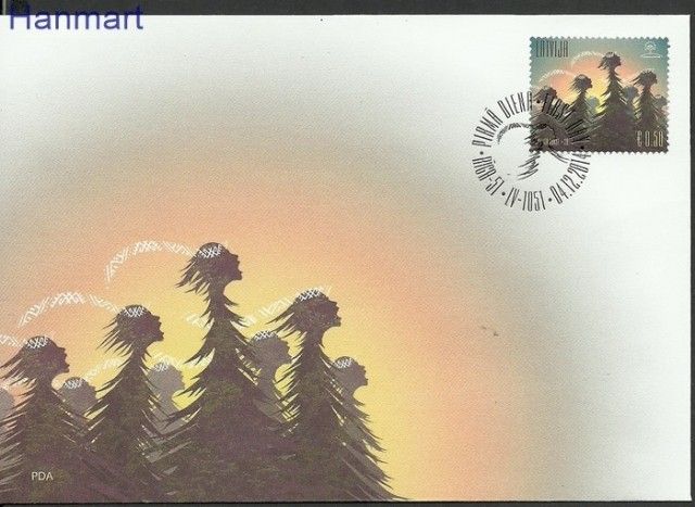 Znaczek Łotwa 2014 Mi 927 FDC