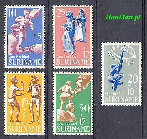 Znaczek Surinam 1969 Mi 564-568 Czyste **