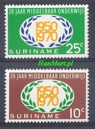 Znaczek Surinam 1970 Mi 575-576 Czyste **