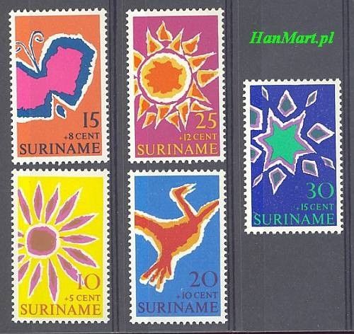 Znaczek Surinam 1970 Mi 570-574 Czyste **