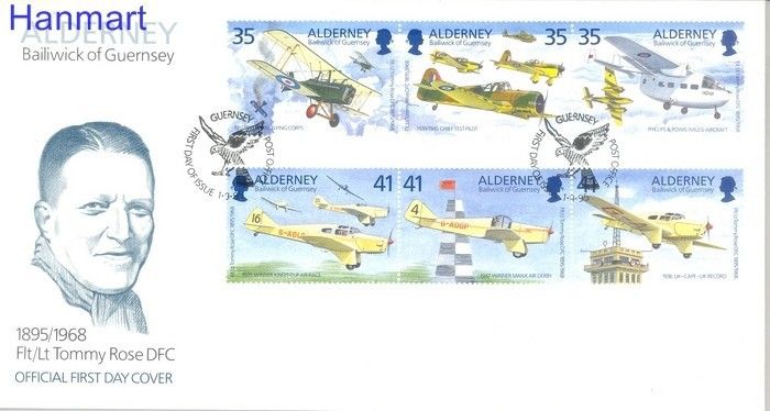 Znaczek Alderney 1995 Mi 83-88 FDC
