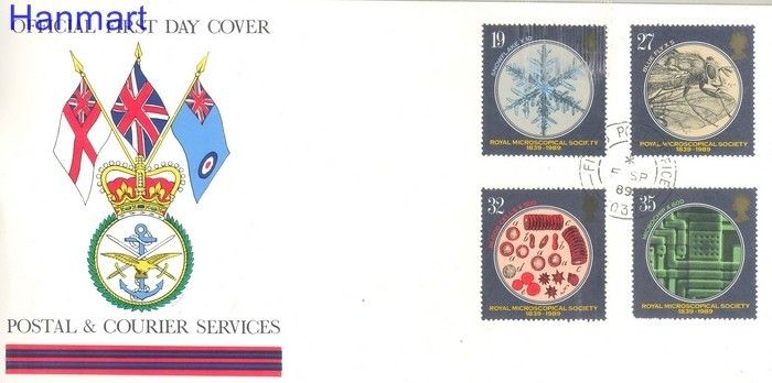 Znaczek Wielka Brytania 1989 Mi 1218-1221 FDC