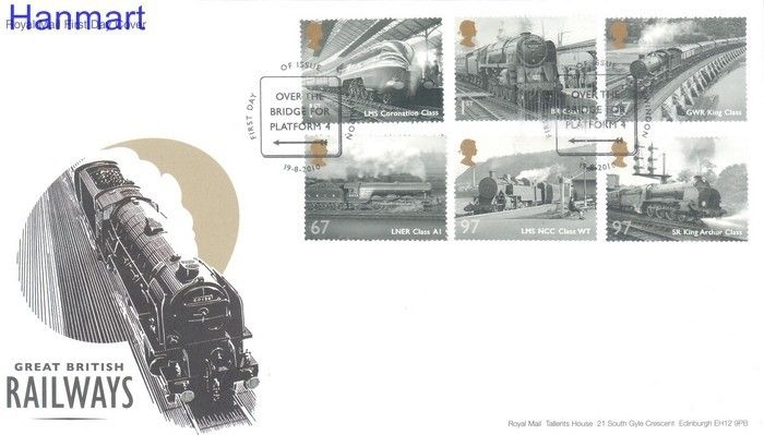 Znaczek Wielka Brytania 2010 Mi 2989-2994 FDC