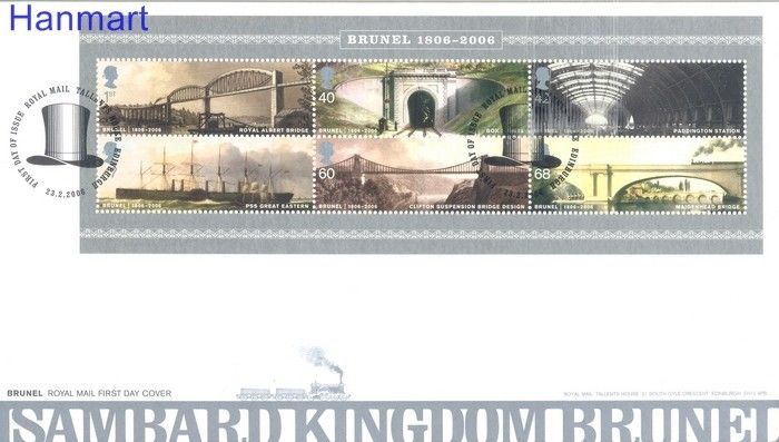 Znaczek Wielka Brytania 2006 Mi bl 30 FDC