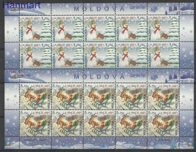 Znaczek Mołdawia 2014 Mi ark 892-893 Czyste **