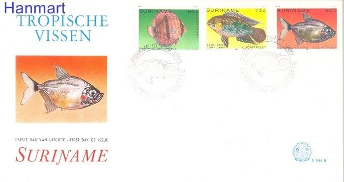 Znaczek Surinam 1980 Mi 915-917 FDC