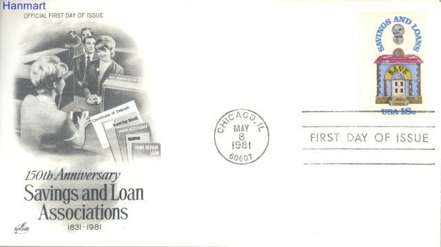 Znaczek USA 1981 Mi 1469 FDC