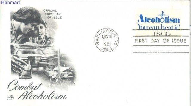 Znaczek USA 1981 Mi 1499 FDC