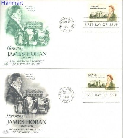 Znaczek USA 1981 Mi 1509-1510 FDC