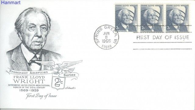 Znaczek USA 1966 Mi 902xA FDC