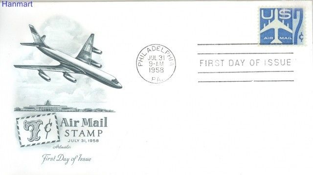 Znaczek USA 1958 FDC
