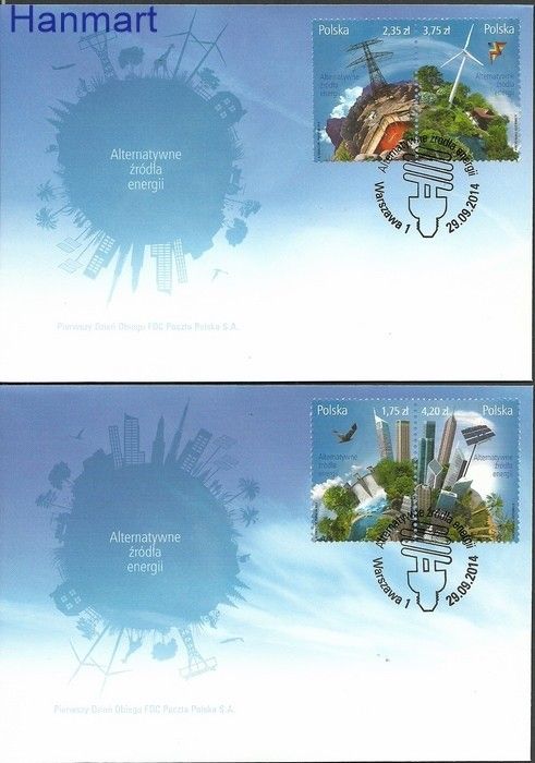 Znaczek Polska 2014 Mi 4707-4710 Fi 4557-4560 FDC