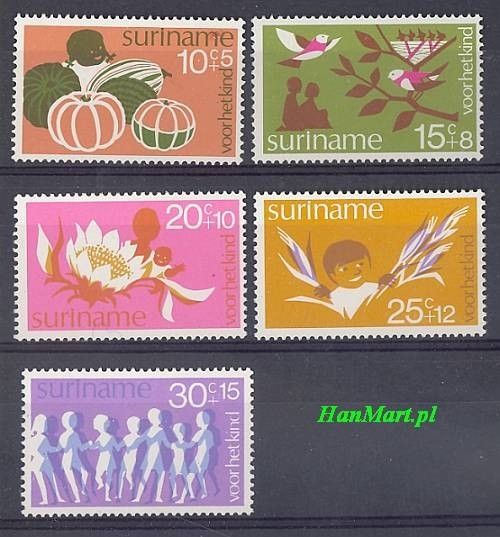 Znaczek Surinam 1974 Mi 682-686 Czyste **