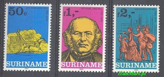 Znaczek Surinam 1980 Mi 901-903 Czyste **