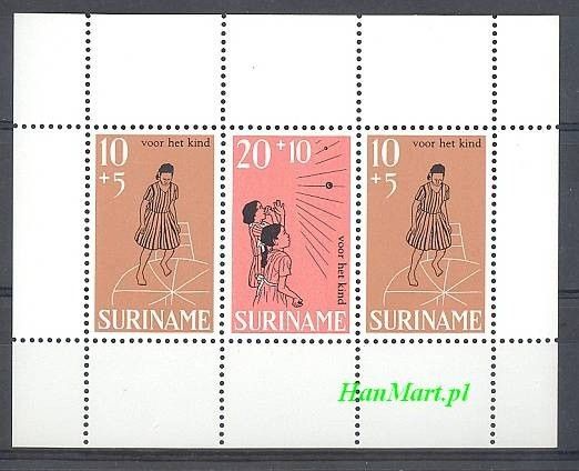 Znaczek Surinam 1968 Mi bl 8 Czyste **