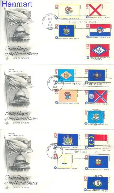 Znaczek USA 1976 Mi 1203-1252 FDC