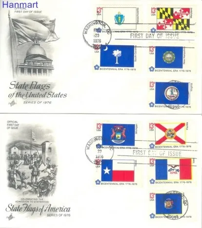 Znaczek USA 1976 Mi 1203-1252 FDC