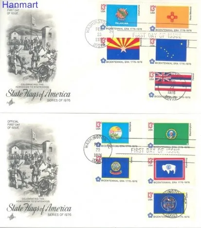 Znaczek USA 1976 Mi 1203-1252 FDC