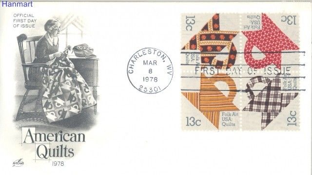 Znaczek USA 1978 Mi 1329-1332 FDC