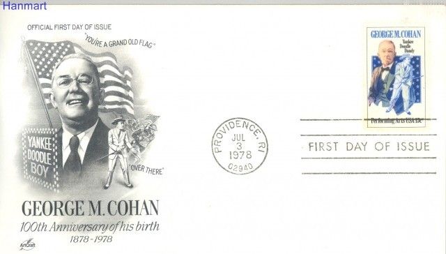 Znaczek USA 1978 Mi 1353 FDC