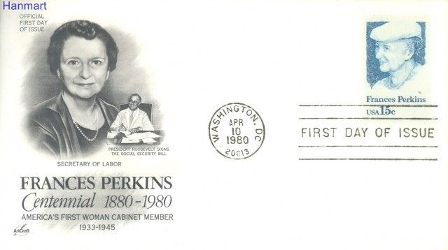 Znaczek USA 1980 Mi 1427 FDC