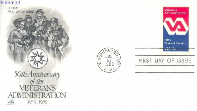 Znaczek USA 1980 Mi 1432 FDC