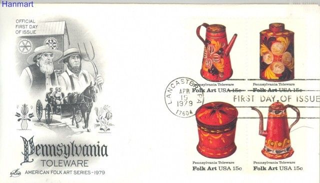 Znaczek USA 1979 Mi 1378-1381 FDC