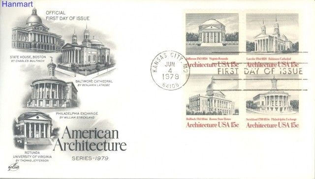 Znaczek USA 1979 Mi 1382-1385 FDC