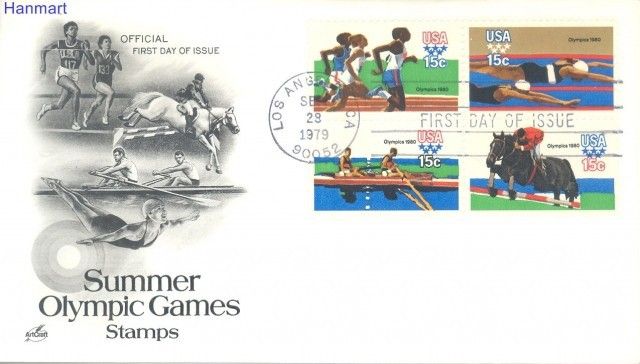 Znaczek USA 1979 Mi 1398-1401 FDC