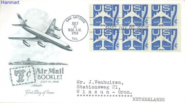 Znaczek USA 1958 FDC