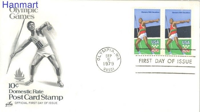 Znaczek USA 1979 Mi par 1395 FDC