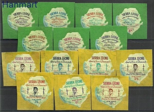Znaczek Sierra Leone 1964 Mi 265-278 Czyste **