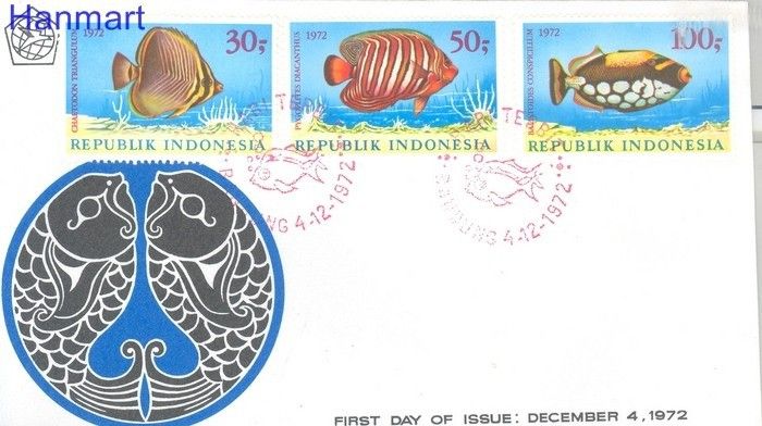 Indonezja 1972 Mi 722-724 FDC