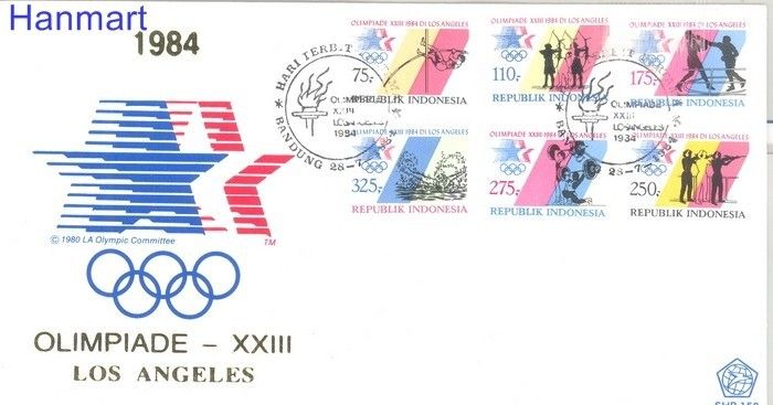 Znaczek Indonezja 1984 Mi 1140-1145 FDC