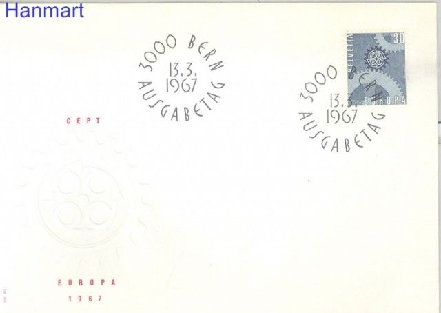 Znaczek Szwajcaria 1967 Mi 850 FDC