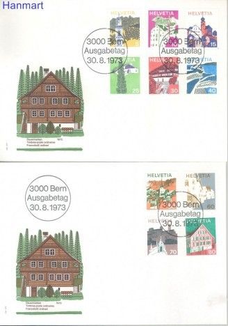 Znaczek Szwajcaria 1973 FDC