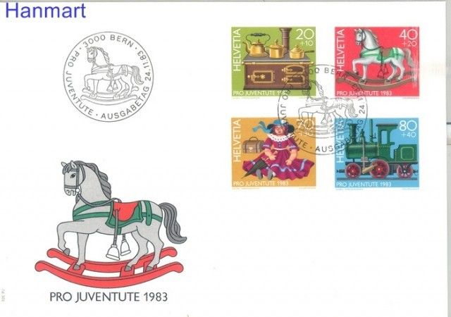 Znaczek Szwajcaria 1983 Mi 1260-1263 FDC