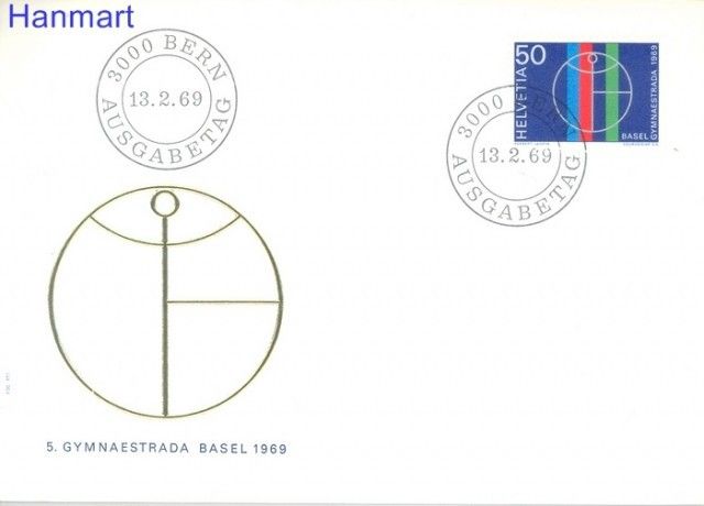 Znaczek Szwajcaria 1969 Mi 898 FDC