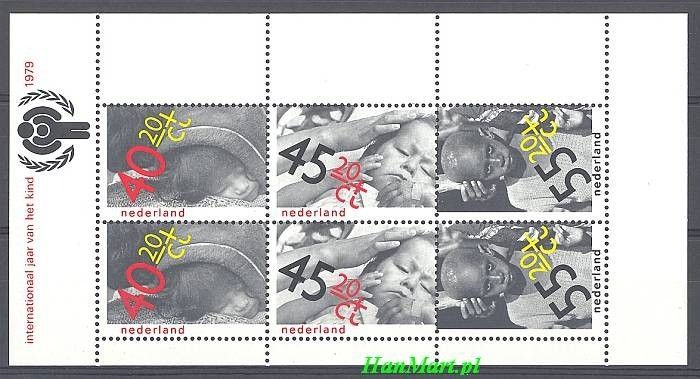Znaczek Holandia 1979 Mi bl 20 Czyste **