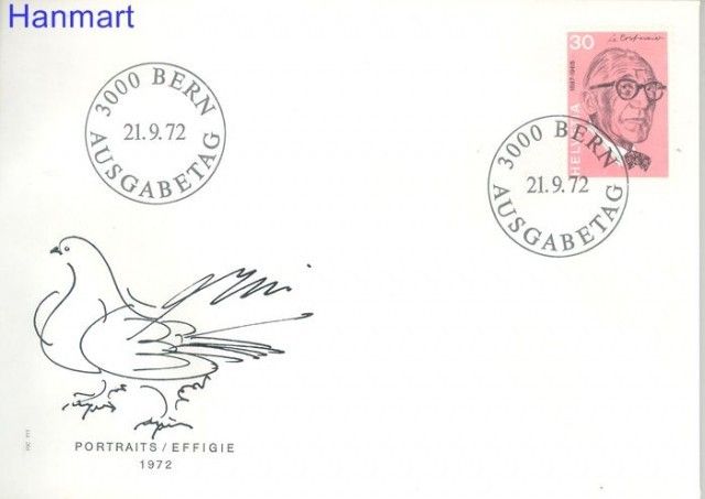Znaczek Szwajcaria 1972 FDC