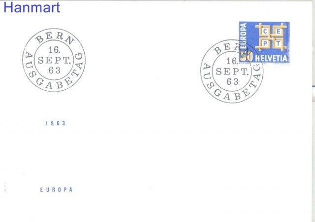 Znaczek Szwajcaria 1963 Mi 781 FDC