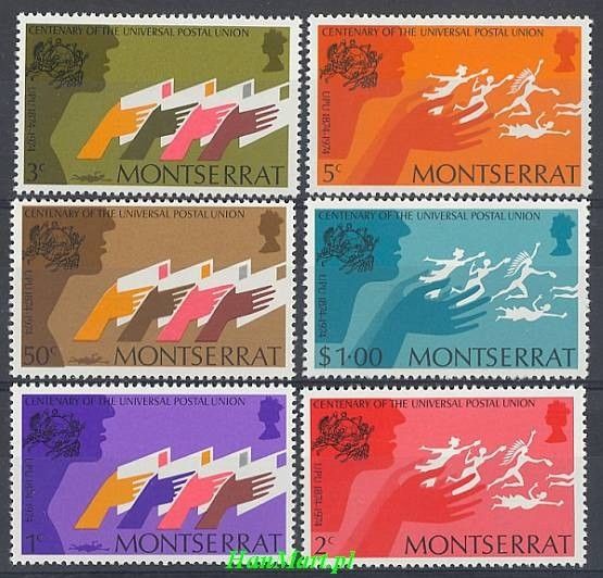 Znaczek Montserrat 1974 Mi 305-310 Czyste **