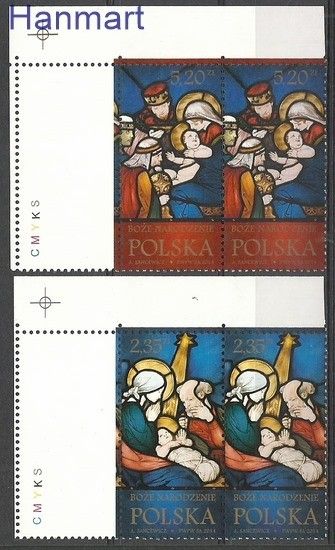 Znaczek Polska 2014 Mi 4744-4745 Fi zf 4594-4595 Czyste **