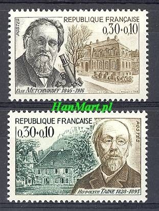 Znaczek Francja 1966 Mi 1554-1555 Czyste **
