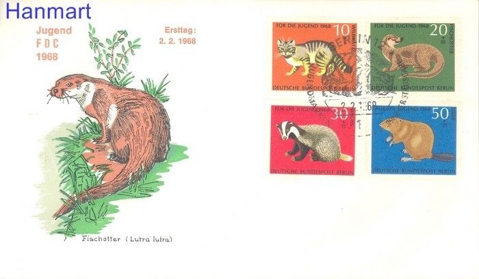Znaczek Berlin Niemcy 1968 FDC