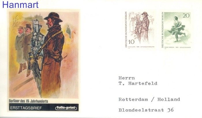 Znaczek Berlin Niemcy 1969 FDC