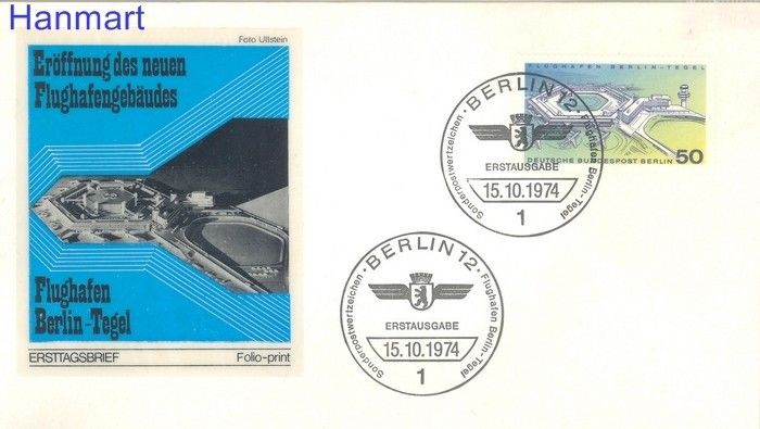 Znaczek Berlin Niemcy 1974 FDC